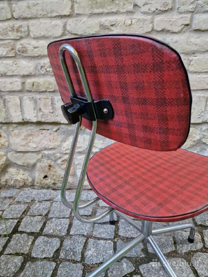 Vintažinė mid century biuro,darbo kėdė - nuotraukos Nr. 19