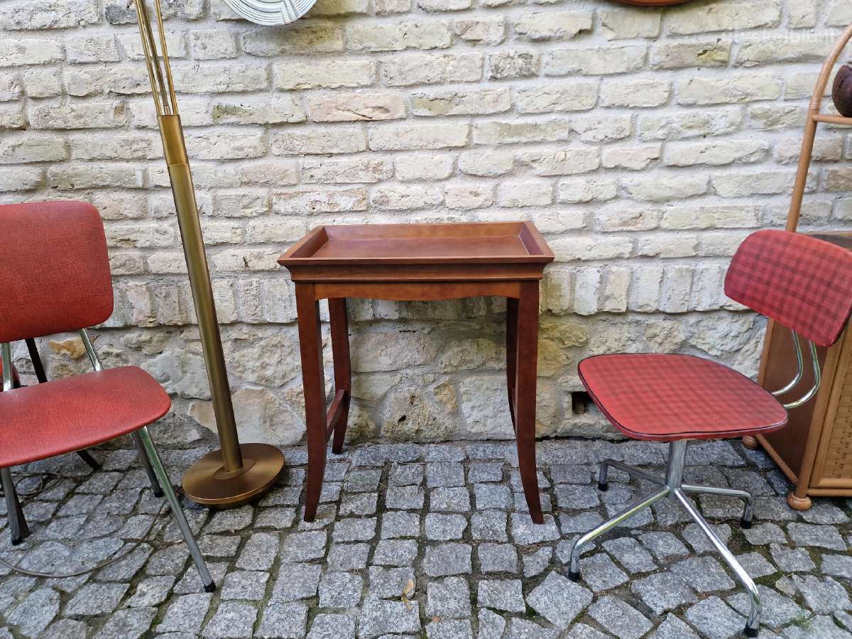 Vintažinis Art Nouveau masyvo konsolinis staliukas - nuotraukos Nr. 2