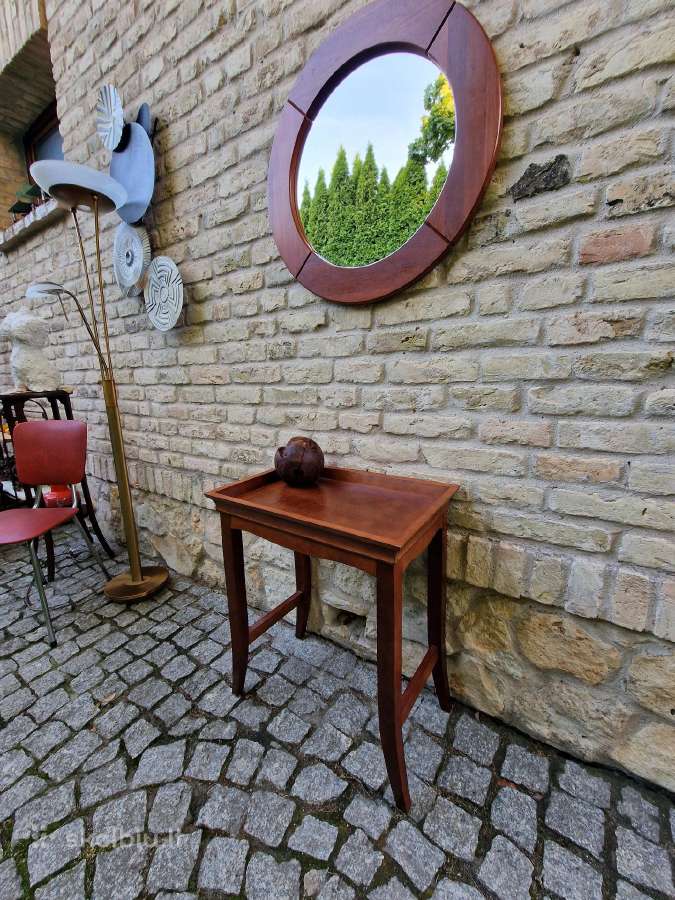 Vintažinis Art Nouveau masyvo konsolinis staliukas - nuotraukos Nr. 6