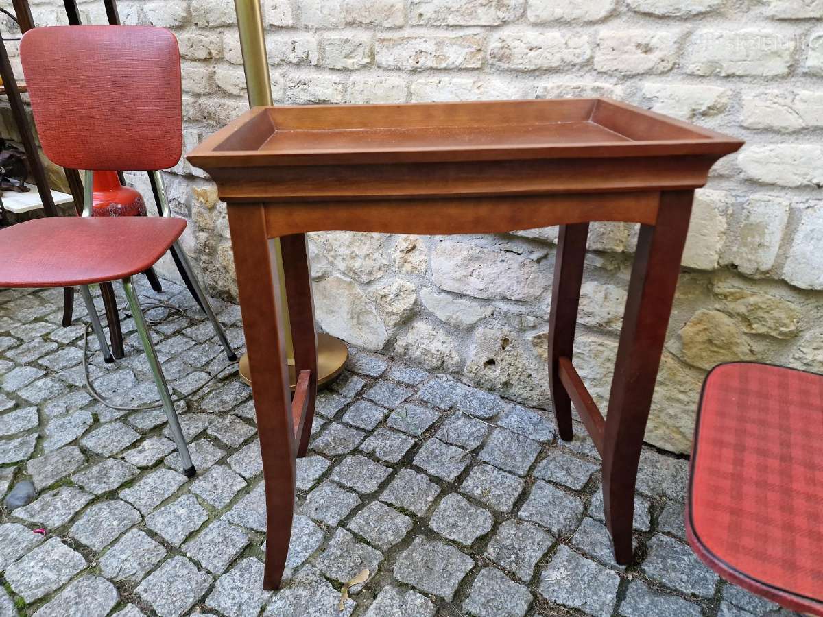 Vintažinis Art Nouveau masyvo konsolinis staliukas - nuotraukos Nr. 10