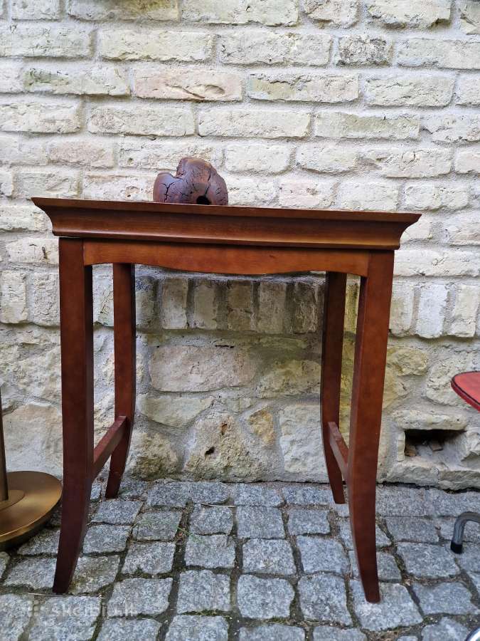 Vintažinis Art Nouveau masyvo konsolinis staliukas - nuotraukos Nr. 14