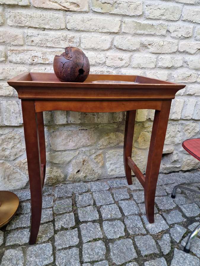 Vintažinis Art Nouveau masyvo konsolinis staliukas - nuotraukos Nr. 15