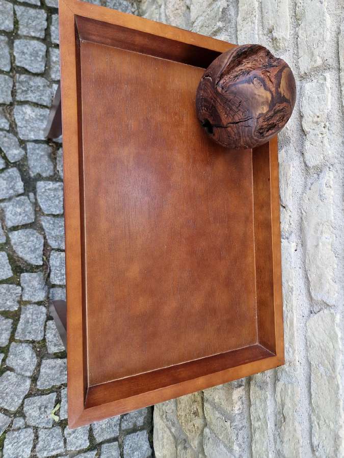 Vintažinis Art Nouveau masyvo konsolinis staliukas - nuotraukos Nr. 21