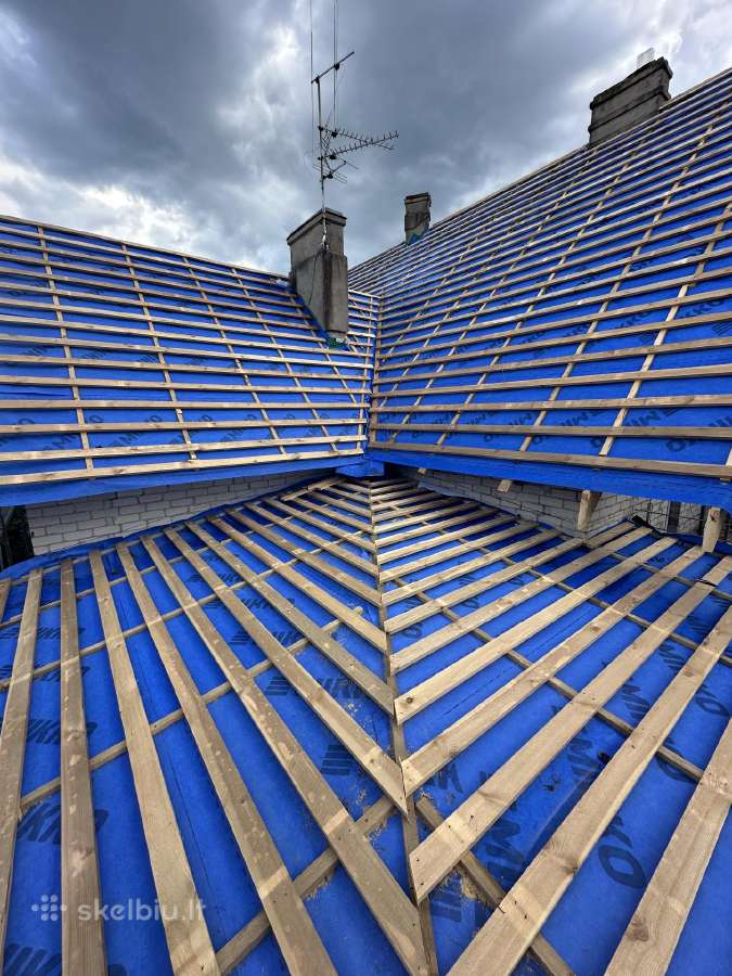 Stogų dengimas, Skardiniai čerpiniai stogai, Velux - nuotraukos Nr. 30