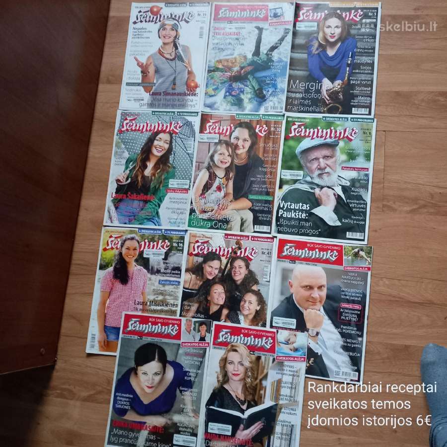 Žurnalai, atvirukai,referatai.