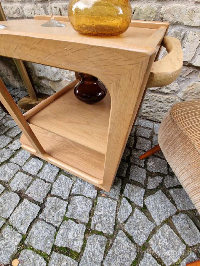 Vintažinis mid century ąžuol.serviravimo staliukas - nuotraukos Nr. 21