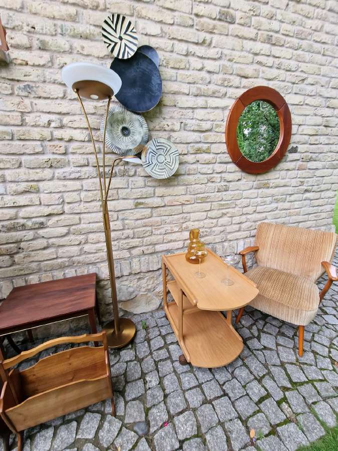 Vintažinis mid century ąžuol.serviravimo staliukas - nuotraukos Nr. 36