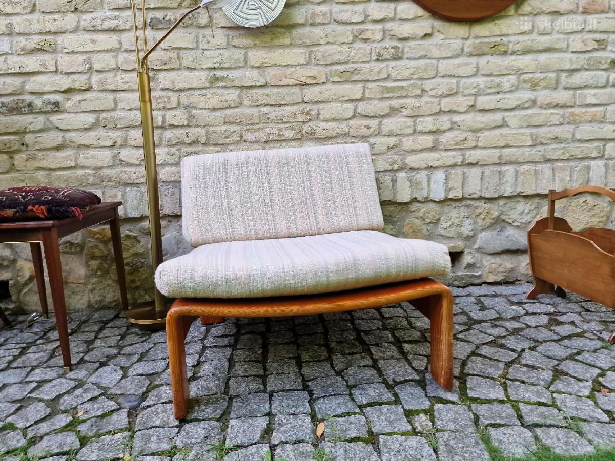 Vintažinis mid century autorinis fotelis - nuotraukos Nr. 5