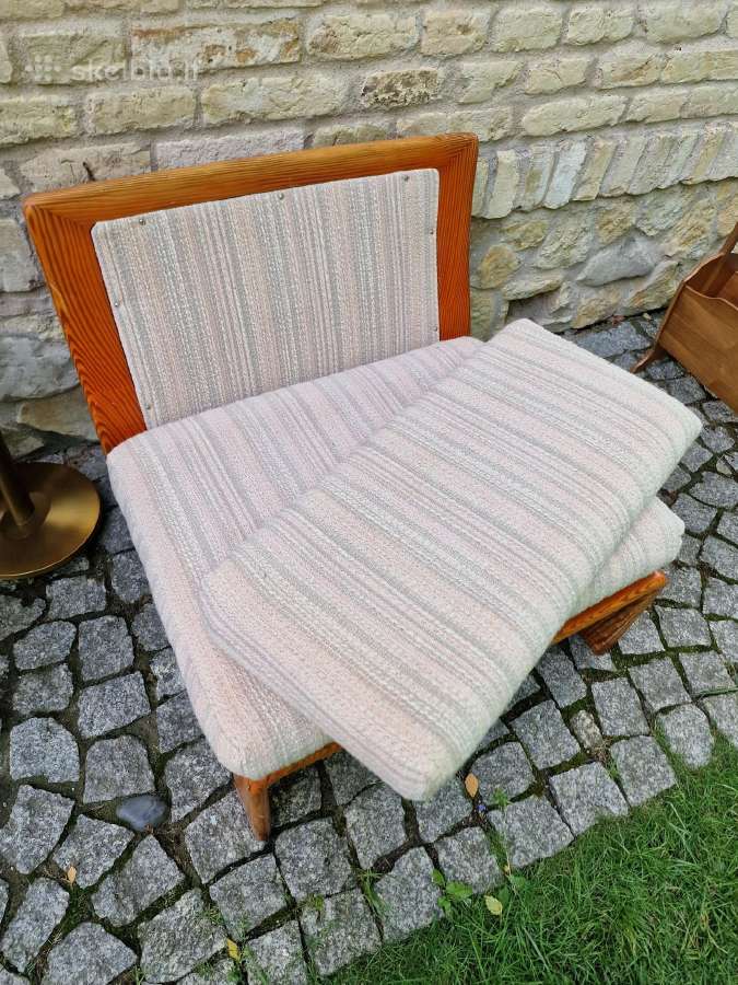 Vintažinis mid century autorinis fotelis - nuotraukos Nr. 7