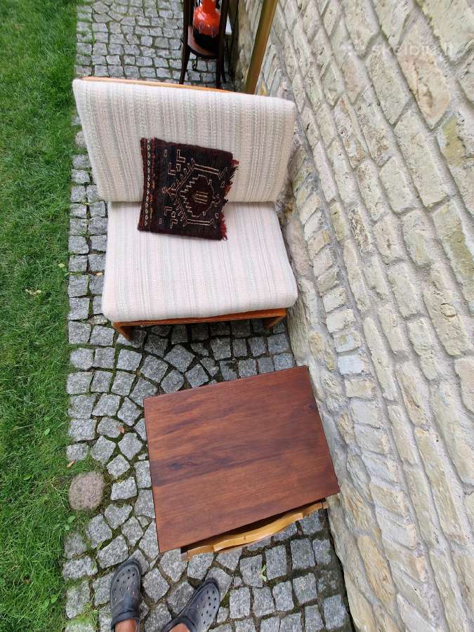 Vintažinis mid century autorinis fotelis - nuotraukos Nr. 22