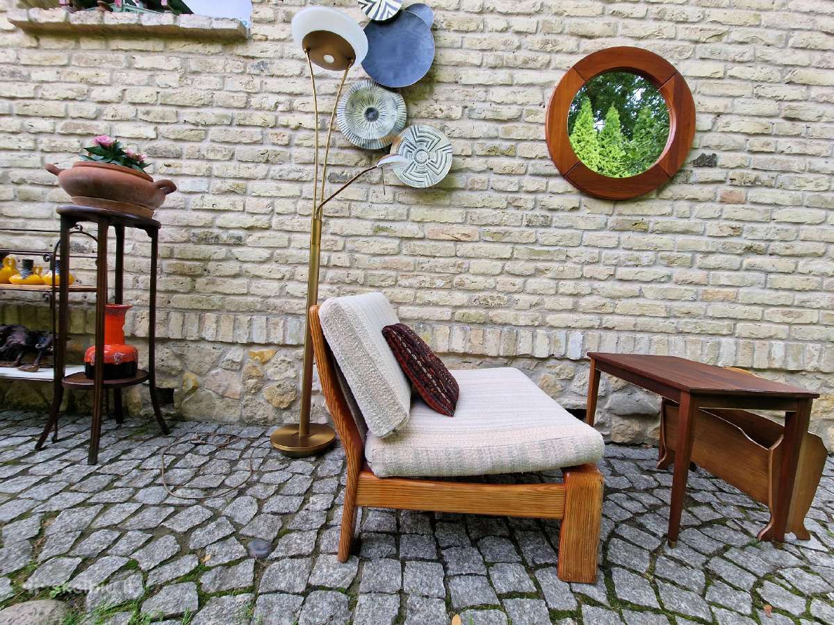 Vintažinis mid century autorinis fotelis - nuotraukos Nr. 24