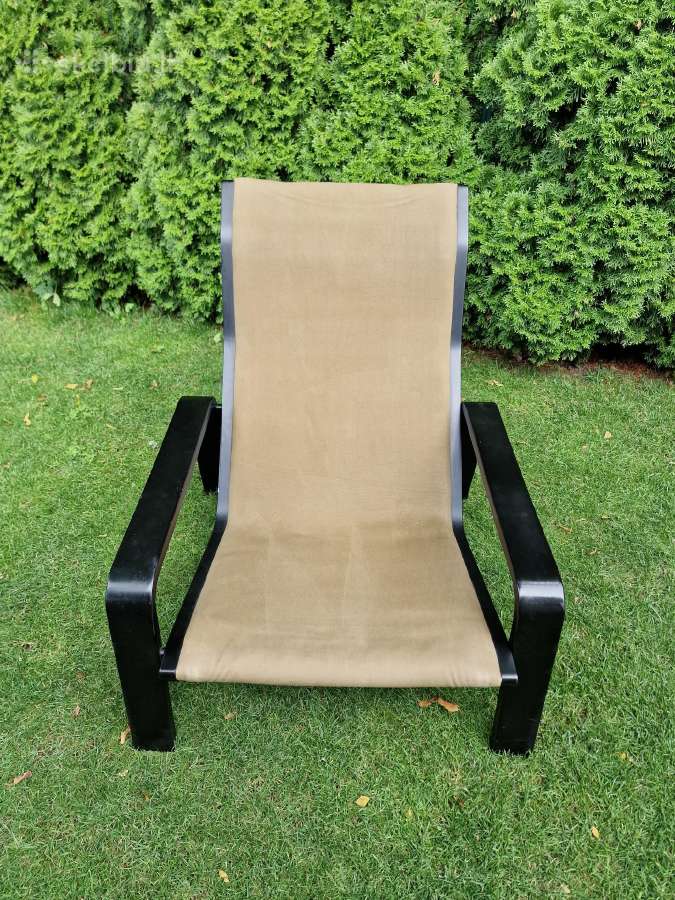 Vintažinis mid century modern fotelis-šezlongas - nuotraukos Nr. 14