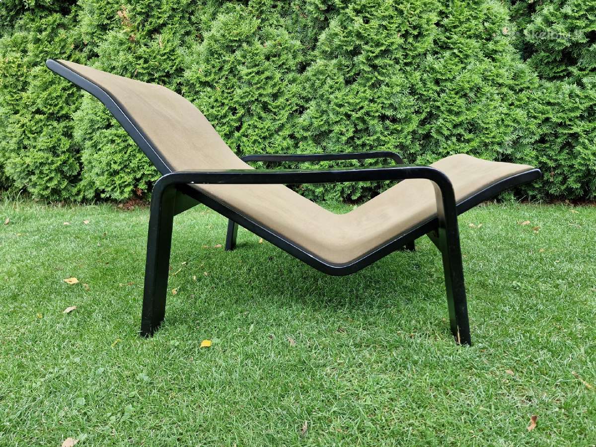 Vintažinis mid century modern fotelis-šezlongas - nuotraukos Nr. 19