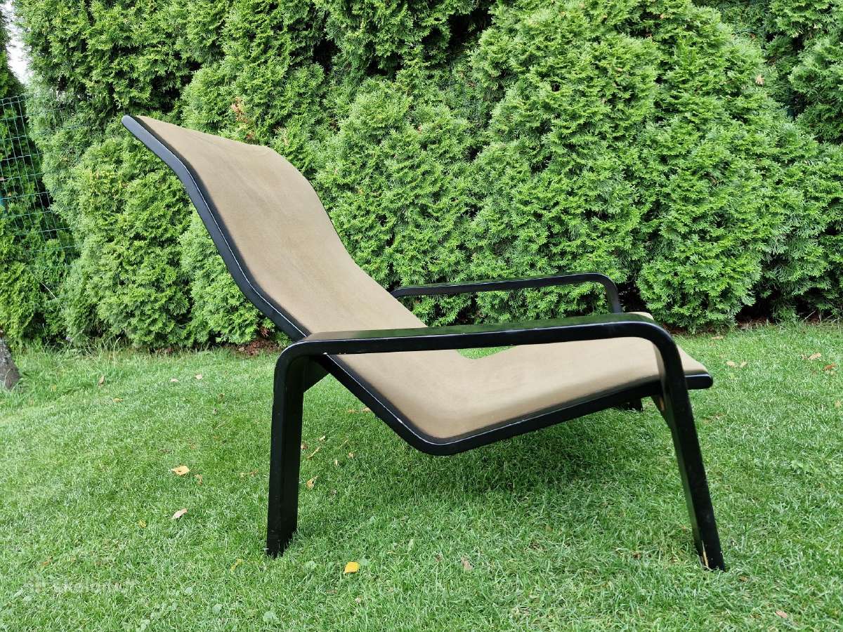 Vintažinis mid century modern fotelis-šezlongas - nuotraukos Nr. 21