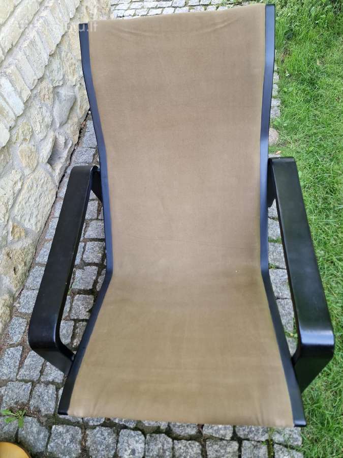 Vintažinis mid century modern fotelis-šezlongas - nuotraukos Nr. 26