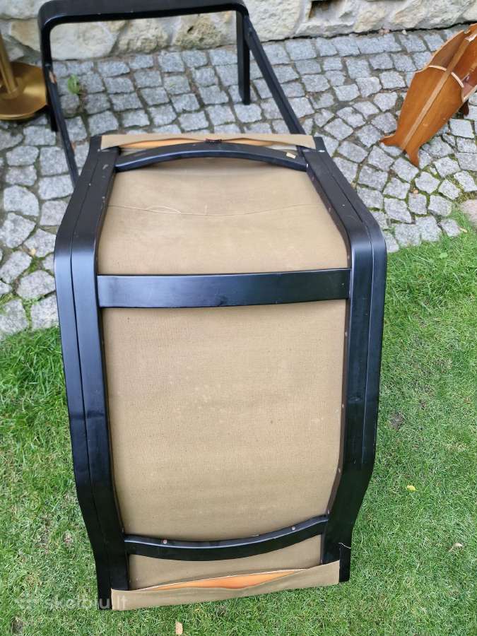 Vintažinis mid century modern fotelis-šezlongas - nuotraukos Nr. 29