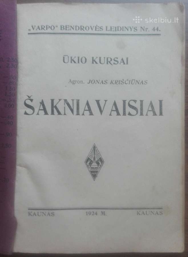 1639. Šakniavaisiai J. Kriščiūnas labai reta antik - nuotraukos Nr. 2
