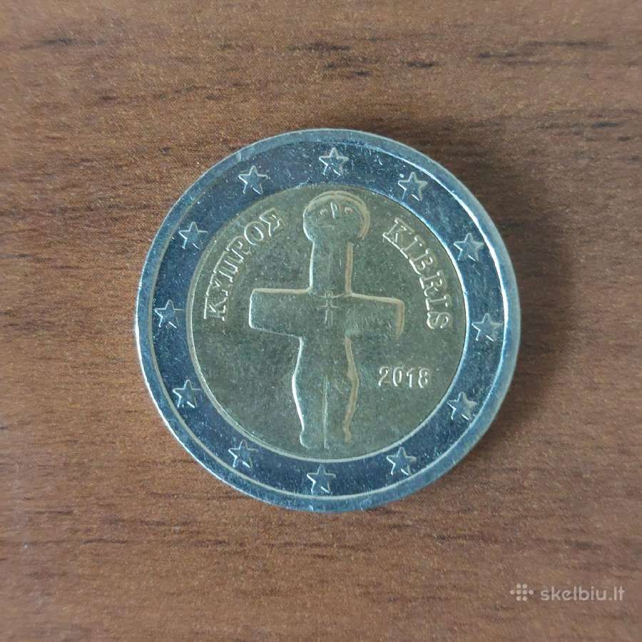 2 Euro 2018 m. ,Kipras ,Cyprus ,Kibris .
