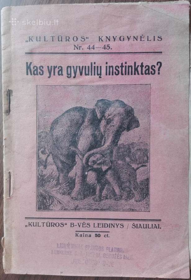 1643. Kas Yra Gyvulių Instinktas