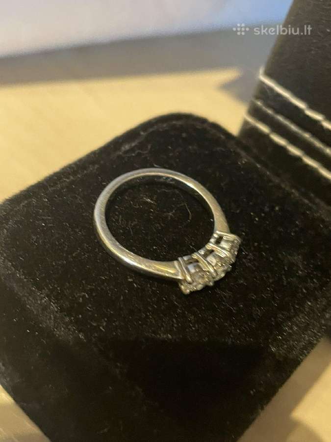 Platinos žiedas su 0.77ct. briliantais - nuotraukos Nr. 7