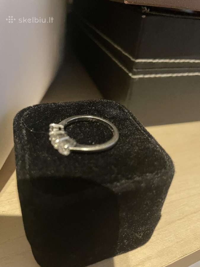 Platinos žiedas su 0.77ct. briliantais - nuotraukos Nr. 10
