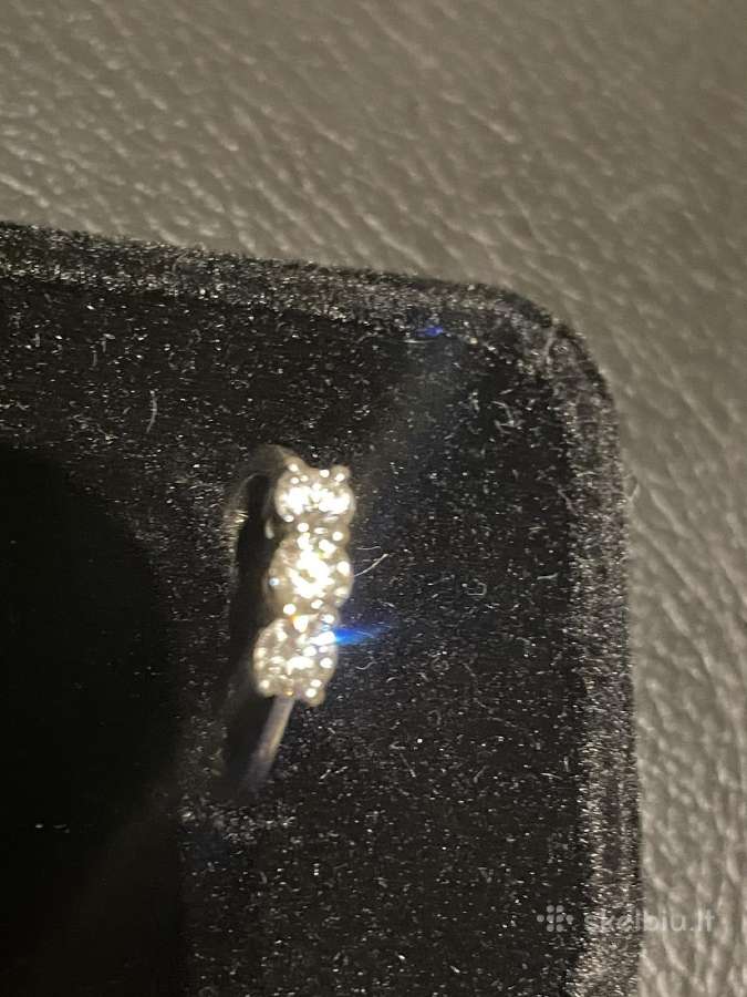 Platinos žiedas su 0.77ct. briliantais - nuotraukos Nr. 11