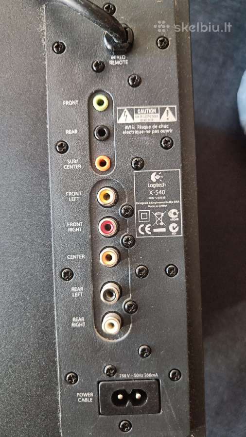 Logitech x-540 5.1 garso sistema - nuotraukos Nr. 2