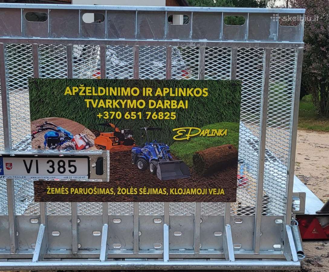 Žolės sėjimas, klojamoji veja,apželdinimo darbai. - nuotraukos Nr. 4