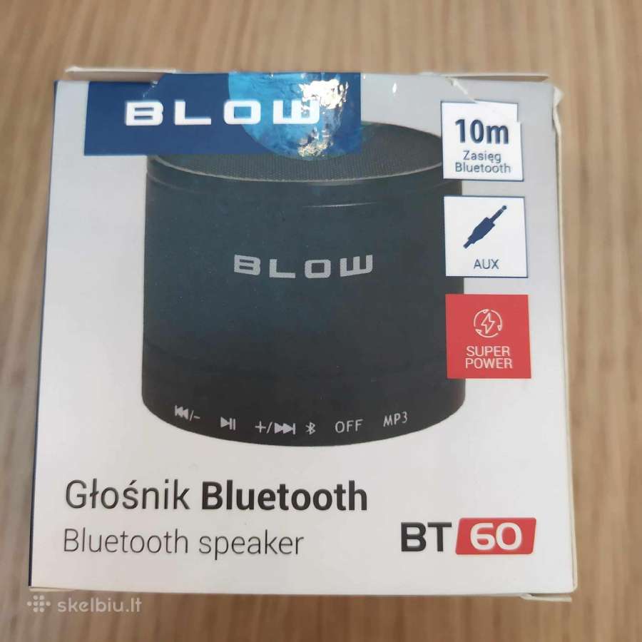 Nešiojama kolonėlė Blow Bt-60 Black (Juodas)