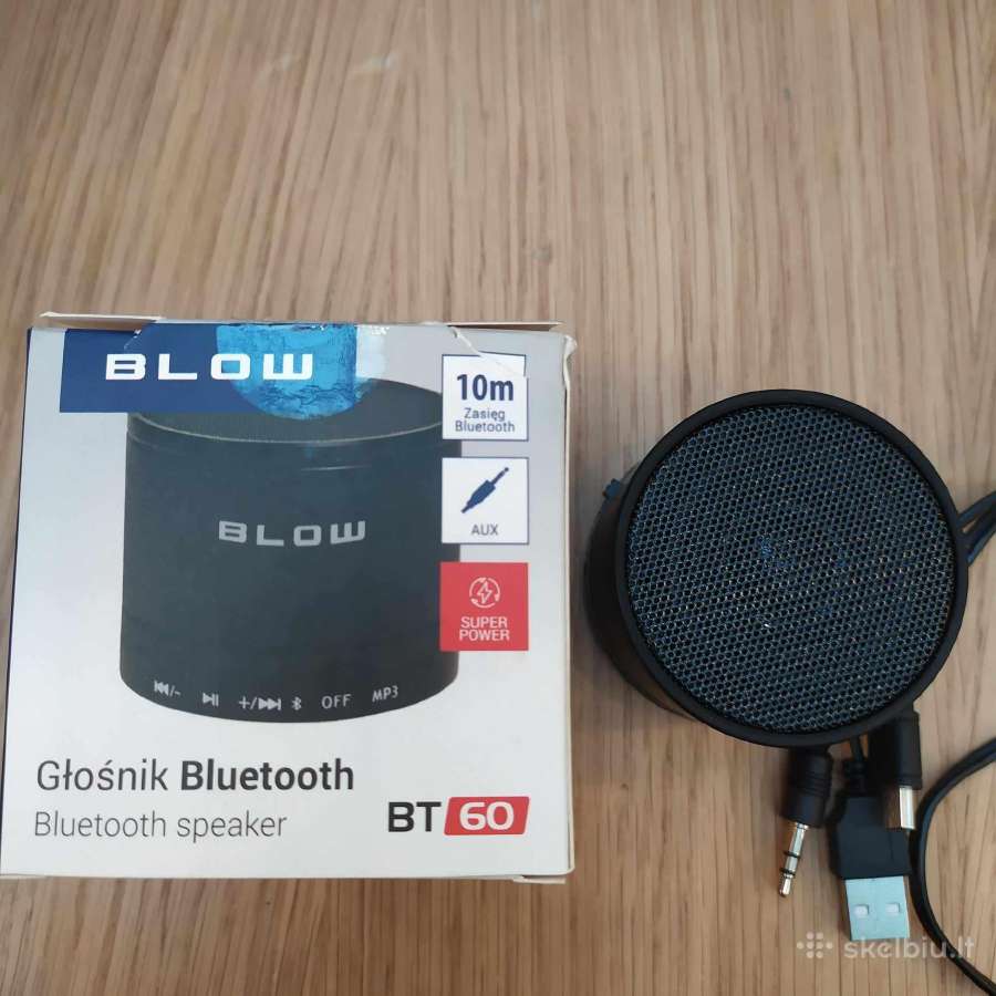 Nešiojama kolonėlė Blow Bt-60 Black (Juodas) - nuotraukos Nr. 6
