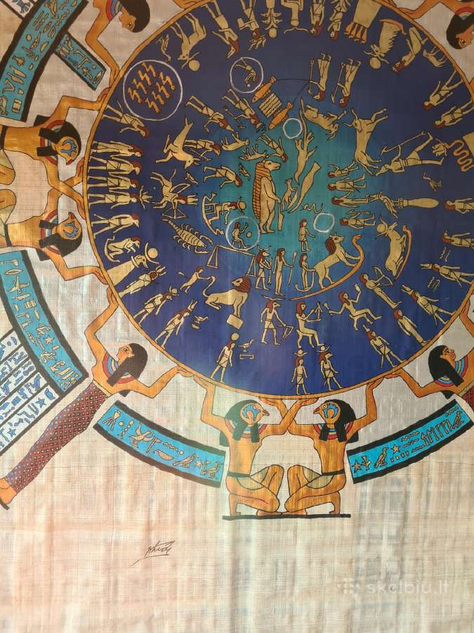 Senovės Egipto piešinys ant papiruso - nuotraukos Nr. 2