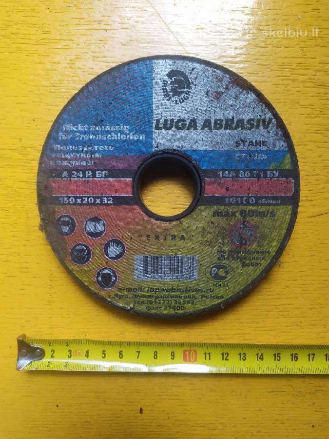 2 metalo pjovimo diskai