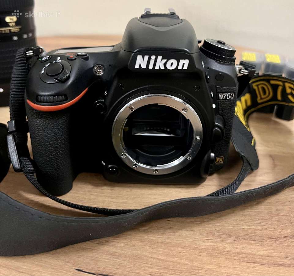 **Nikon D750 + objektyvai, grip, baterijos** - Skelbiu.lt