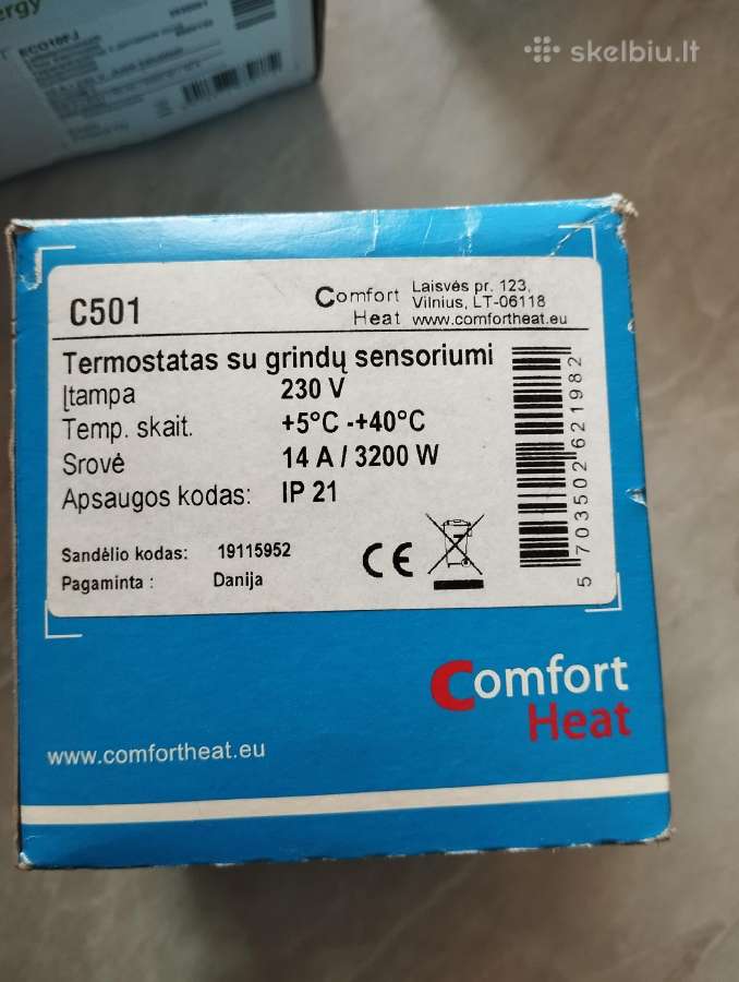 Termoliaguliatoriai grindų šildymas
