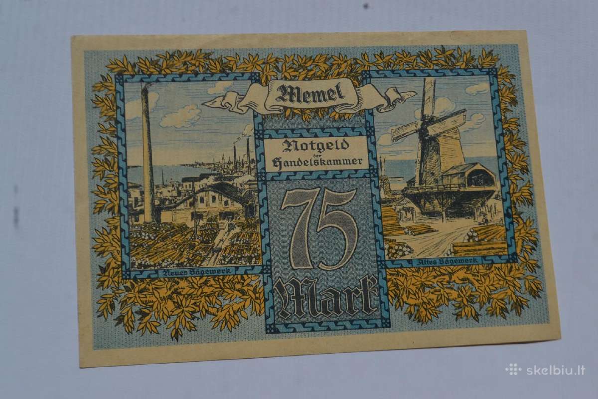 Memelio 75 markes 1922 m.