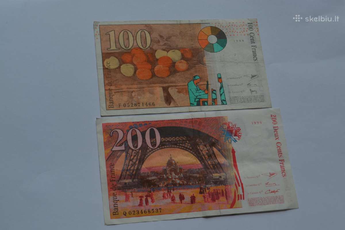 Prancuzija 100,200 francs 1996-1998 m. - nuotraukos Nr. 2