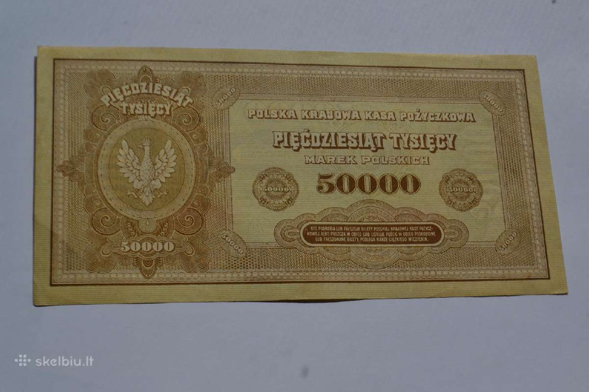 1922 m.50 000 lenkijos markiu,puikus banknotas - nuotraukos Nr. 2