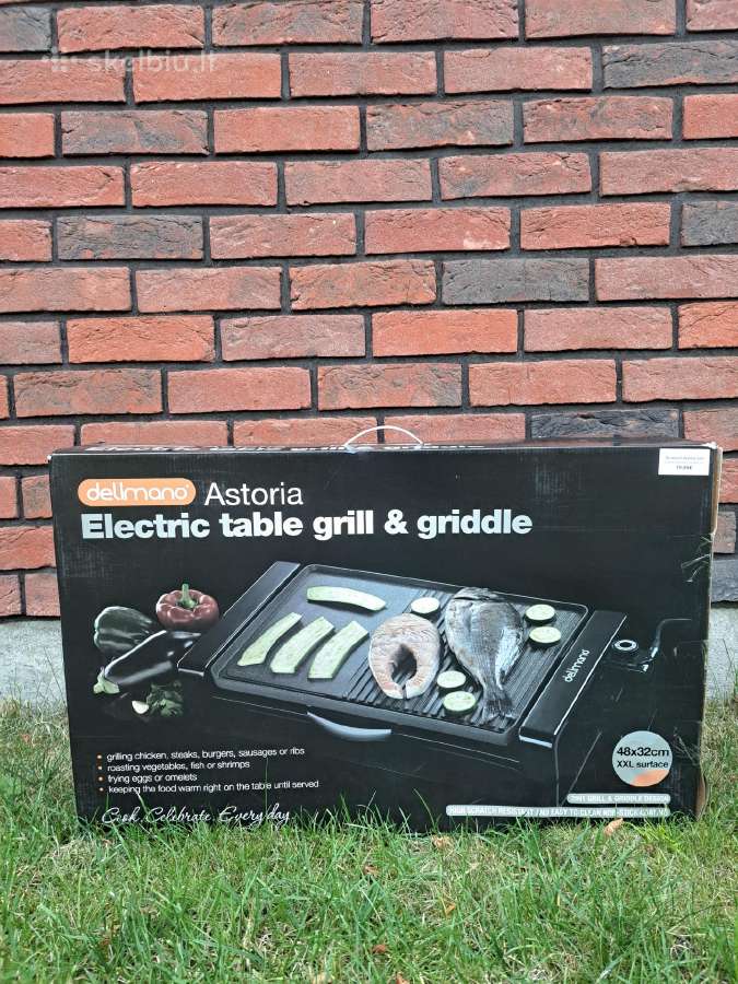 Visiškai nauja Delimano "Electrick table grill"