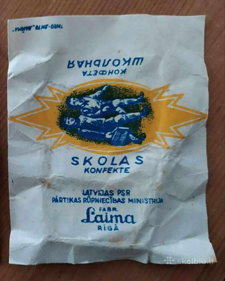 Senas saldainio popierėlis