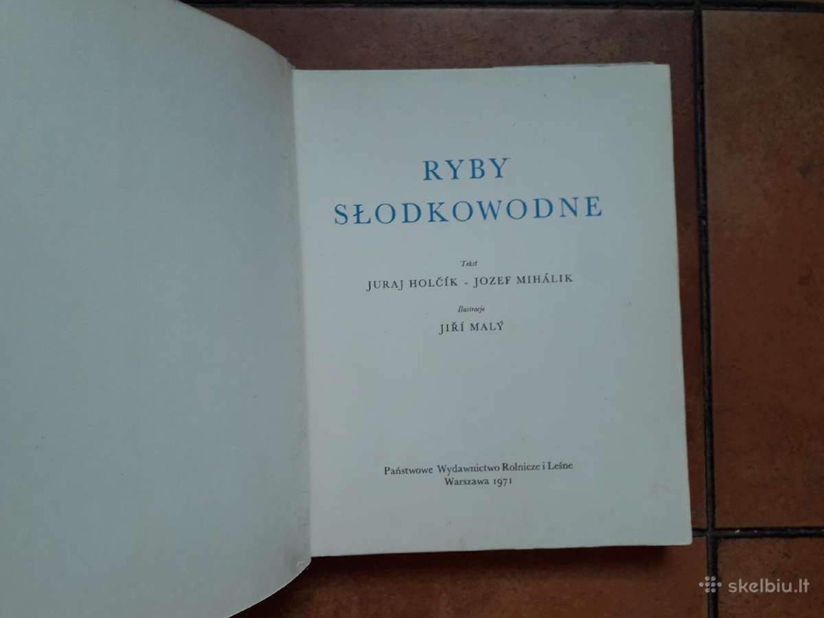 J. Holčik, J. Michalik "Ryby slodkowodne" 1971 m. - nuotraukos Nr. 4