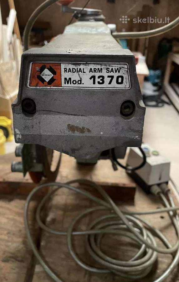 Radialinės Dewalt staklės 1370 - nuotraukos Nr. 2