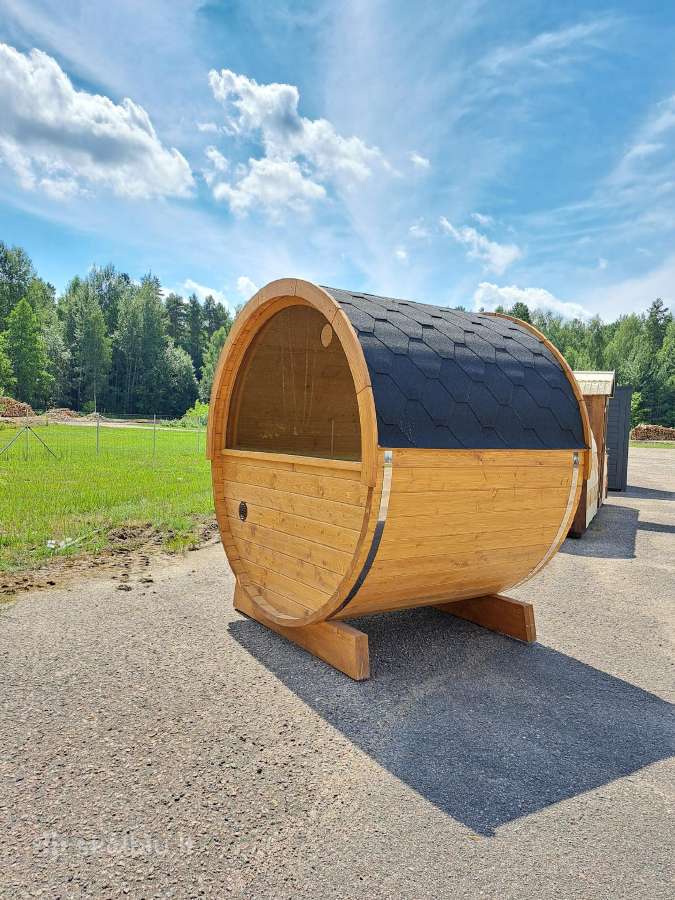 Apvali Mobili Medinė Lauko pirtis - nuotraukos Nr. 5