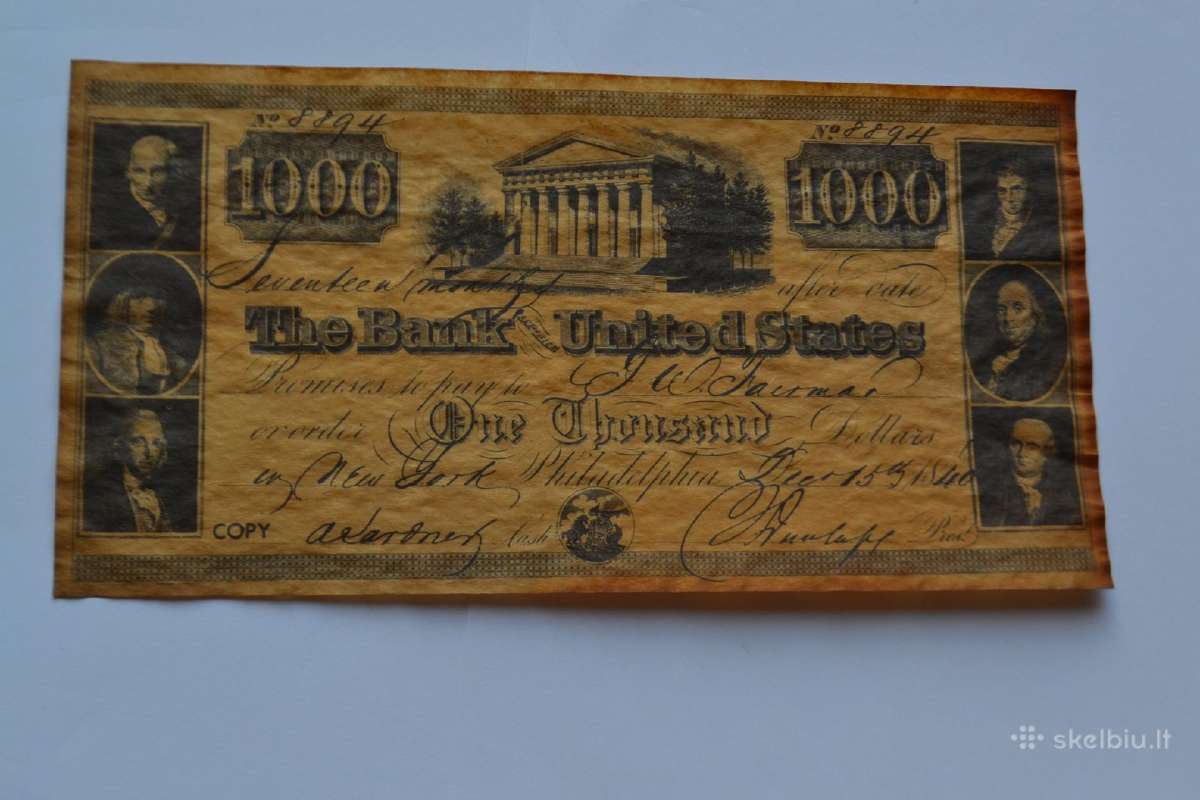 1000 doleriu 1840 m.
