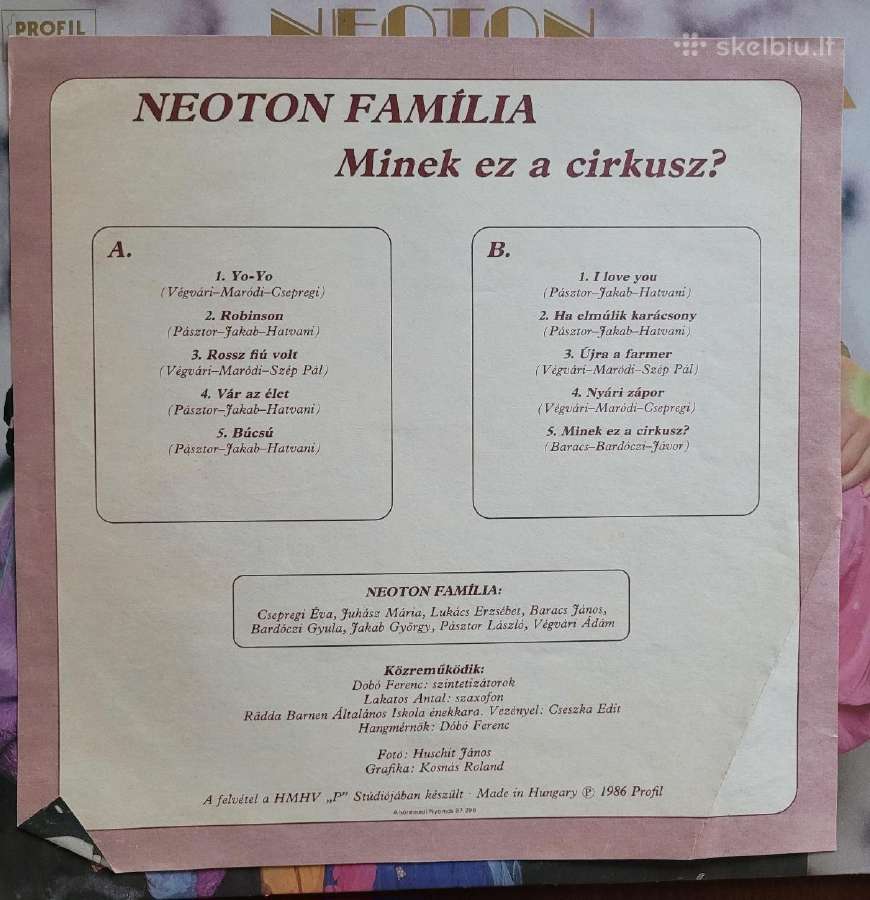 Įvairių pop muzikos atlikėjų plokštelės 4 - nuotraukos Nr. 3