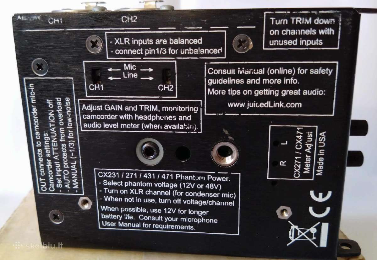 Juicedlink preamp Cx211 - nuotraukos Nr. 2