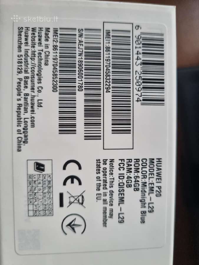 Huawei P20 Ram4gb 64gb - nuotraukos Nr. 2