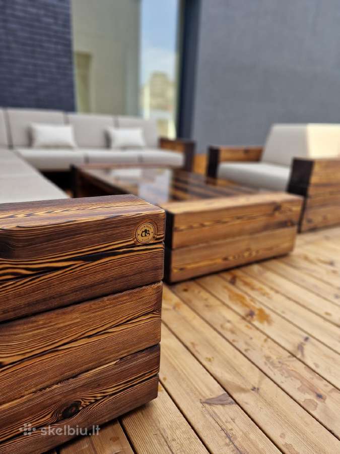 Medžio masyvo Timber terasos / lauko baldai - nuotraukos Nr. 4