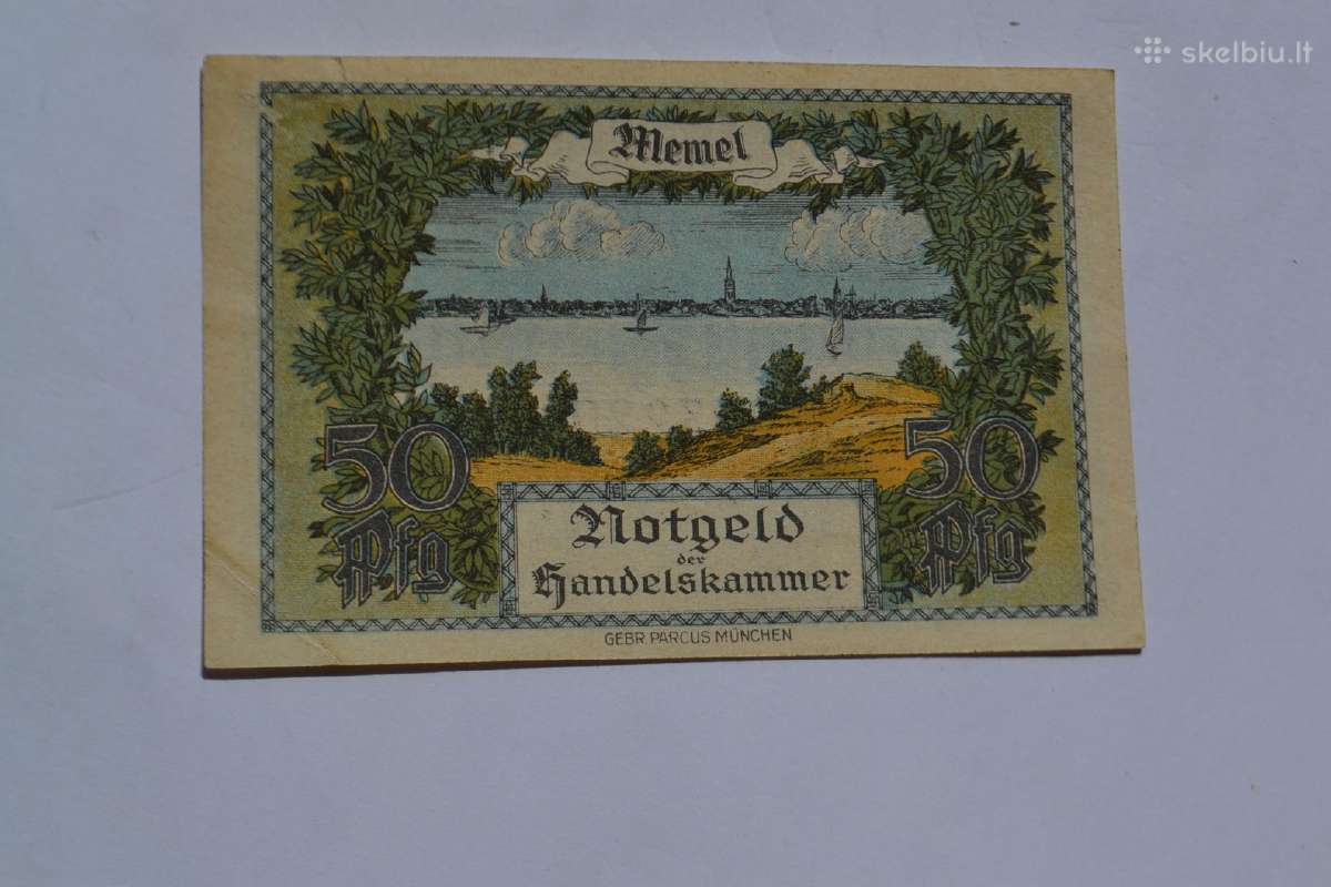 Memelio 50 pfenigiu 1922 metu - nuotraukos Nr. 2