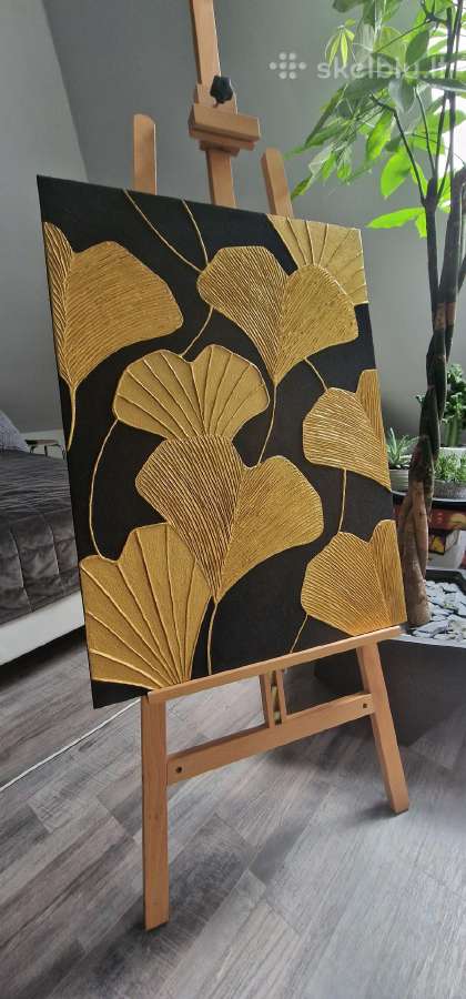 Modernus rankų darbo tekstūrinis paveikslas 60x80 - nuotraukos Nr. 4