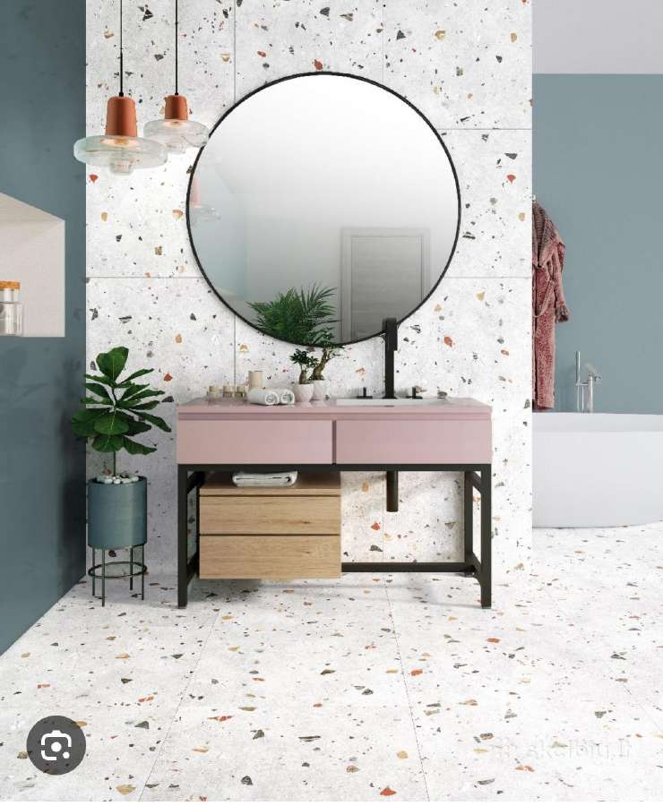 Akmens Masės Grindinė Plytelė “Sonar White 66x66